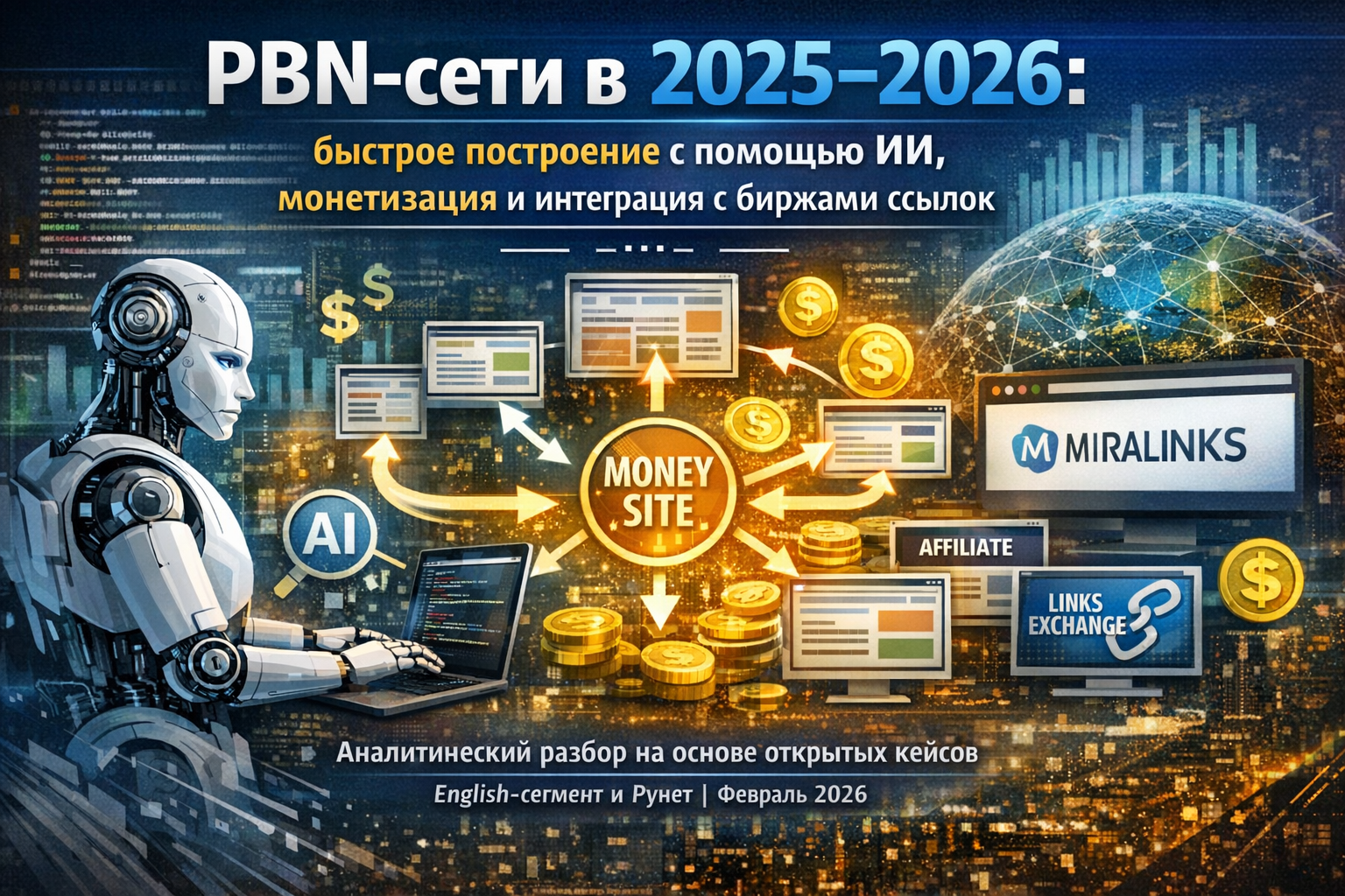 PBN-сети в 2025–2026: быстрое построение с помощью ИИ, монетизация и интеграция с биржами ссылок
